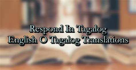 tumugon in english|Tumugon in English .
